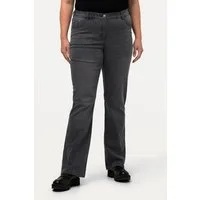 Ulla Popken Funktionshose Jeans Marie Bootcut Komfortbund 5-Pocket-Schnitt