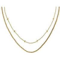 Calvin Klein Edelstahlketten-Set CK LAYERED (Set, 2-tlg)
