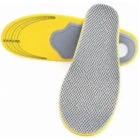 COOL-i ® Einlegesohlen 3D Einlegesohlen zuschneidbar, atmungsaktiv & stoßdämpfend, bei Plattfuß, Fersensporn & allgemeinen Fußschmerzen