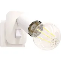 TRANGO LED Steckdosenleuchte, 11-061 LED Steckerleuchte inkl. 1x 8 Watt 3000K warmweiß E27 LED Leuchtmittel in Weiß matt *ANNA*, warmweiß,Wandleuchte, Leselampe, Küchenlampe, warmweiß, Wandleuchte, Leselampe, Küchenlampe, Nachtlicht, Wandlampe
