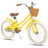 JOYSTAR Kinderfahrrad 12/14/16/18/20 Kinderfahrrad für 2-13 Jahre alte Mädchen, 12" 14" 16" Zoll mit Stützrädern & Korb, Kotflügel 20 Zoll mit Ständer