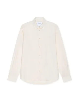 les deux - Baumwoll-Leinenhemd - Konrad beige - Gr. - L