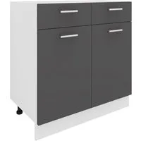 VCM Unterschrank Küchenschrank B 80 cm Unterschrank Schublade Esilo (1-St) VCM Küchenunterschrank Esilo 82x80x46 cm Holzwerkstoff