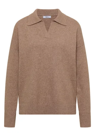 CECIL - Cosy Polo 17796_creamy_mocha_m - Gr. - L