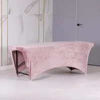 STM Company Massageliege Verlängerter Liegenbezug aus Velours für Kosmetikliege & Massageliege (Elastischer Spannbezug mit Fußaussparung), 180x60 cm/ 190x70 cm