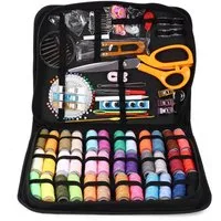 BlingBin Nähkästchen Professionelles Nähset mit 205 Teilen Premium Nähzubehör (1er Set, 205 St., 205tlg), Nadel für Anfänger/Profis/Erwachsene, Home-Button Reparaturset