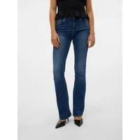 Vero Moda Bootcut-Jeans VMFLASH MR FLARED JEANS LI3110 GA NOOS Baumwollmischung mit Stretch, regular waist, bootcut fit