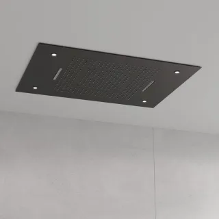 Steinberg Serie 390 Sensual Rain Regenpaneel mit LED, 800 mm x 600 mm, 3-Strahlarten, 4 LED Lampen, 390 6832 S