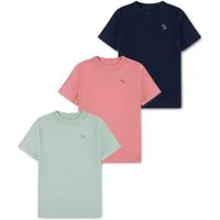 Abercrombie Kids T-Shirt (Packung, 3-tlg) mit kleiner Stickerei