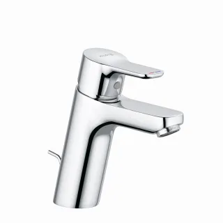 Kludi PURE & EASY Waschtischarmatur 100 3,8l/min m. Metallablaufg. chrom, 372900565WR5 372900565WR5