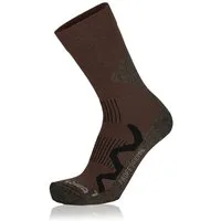 Lowa Wandersocken Crew 3-Season Pro (Baumwolle, hoher Tragekomfort) dunkelbraun - 1 Paar