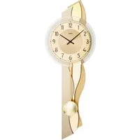 AMS Pendelwanduhr W7477 (Quarzuhr,Holzgehäuse,Esszimmer,Wohnzimmer,Made in Germany)
