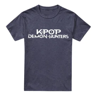 K-Pop Demon Hunters - T-Shirt für Herren/Damen Unisex, meliert (Marine)