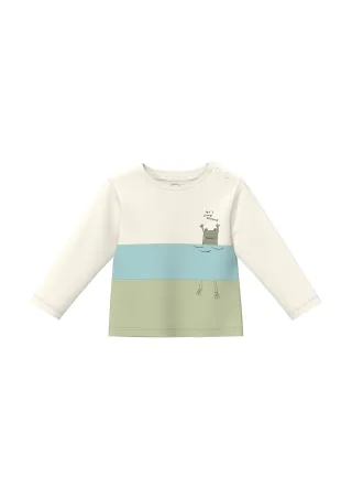 s.Oliver - T-Shirt creme/mehrfarbig - Gr. - 68