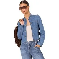 LIPSY Jeansjacke Lipsy Trophy-Jacke aus Denim (1-St)