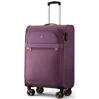 Verage Koffer Weichschalenkoffer, Leicht Reisekoffer mit Zahlenschloss, 4 Rollen, Stoffkoffer, Handgepäck/Set 3-teilig, 56/66/76cm,47/77/109L