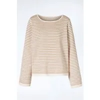 Himalaya Clothing Strickpullover Oversize Pullover Damen beidseitig tragbar - Weicher Jacquardpullover Wende-Sweater aus hochwertiger Bio-Baumwolle