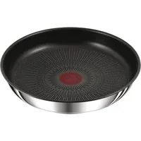 Tefal Bratpfanne Ingenio Preference, Edelstahl (1-tlg), stapelbar, Antihaftversiegelung, Thermo-Signal, 18/10-Edelstahl