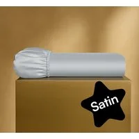 Seralino Spannbettlaken Mako Satin Spannbetttuch (100% Bio Baumwolle), 100% Bio-Baumwolle, Gummizug: rundum, Etiketten zeigen Seiten – schnelles, unkompliziertes Beziehen garantiert., Fairtrade/ GOTS zertifizierte uni Bettlaken, weich