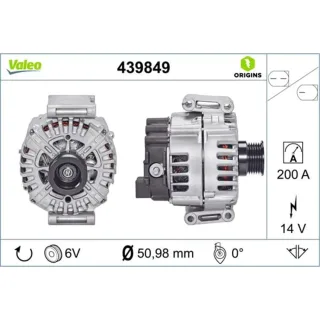 Valeo Lichtmaschine 200A Mercedes 439849