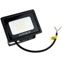 LUXULA LED Flutlichtstrahler LUXULA LED Fluter 20 W 3000 K Warmweiß Schwarz, LED fest integriert, Warmweiß
