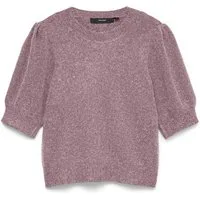Vero Moda Rundhalspullover VMDOFFY 2/4 O-NECK PULLOVER GA NOOS Materialmix, regular fit