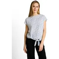 TOM TAILOR Kurzarmshirt Sommershirt mit Allover-Muster