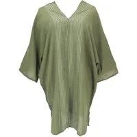 Guru-Shop Longbluse Japan Style Tunika, Boho Kaftan, Kurzarm.. alternative Bekleidung