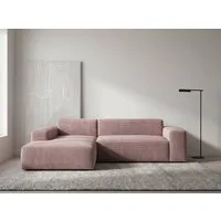 WERK2 Ecksofa Zeus-L Breite: 253 cm, modern & zeitlos, bequemes Sofa, Curvy Trend Ecksofa mit urbaner Optik