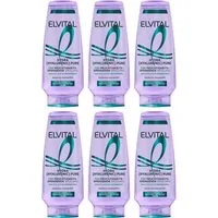 L'ORÉAL PARIS Haarspülung L'Oréal Paris Elvital Hydra [Hyaluronic] Pure Spülung, Packung, 6-tlg., Bis zu 72h Feuchtigkeit für Längen dank Salicyl- und Hyaluronsäure.