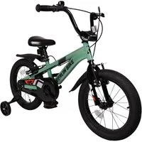 BERLIN BIKE Kinderfahrrad Cross 16 Zoll für Jungen und Mädchen mit Stützräder, 1 Gang, Spielerisch Balance und Motorik fördern