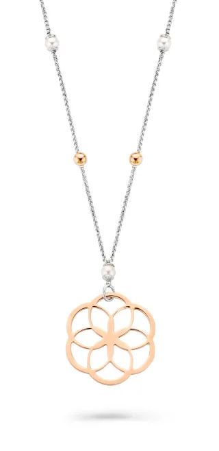 Orphelia 'Zahara' Damenkette mit Anhänger aus 925er Sterlingsilber, Silber/Rosé, ZK-7182
