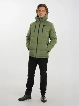 Arctic Seven Herren Winter Steppjacke AS-455 – Robuste Outdoorjacke Mit Kapuze & Wetterschutz