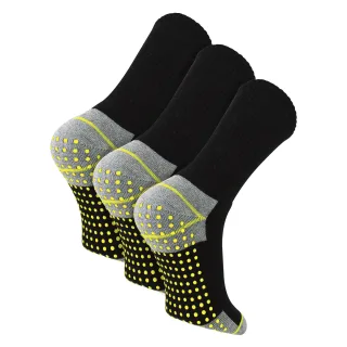 3 Paar Herren Ant rutsch Arbeitssocken | Atemberaubende strapazierfähige Stiefelsocken mit Griffen