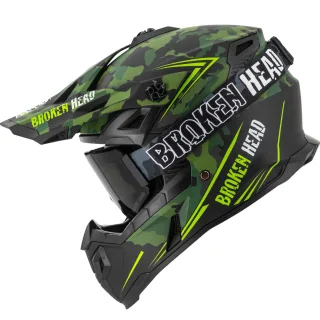Broken Head Squadron Rebelution Grün + Crossbrille Regulator Schwarz