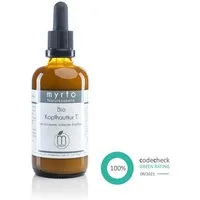 myrto Naturkosmetik Kopfhaut-Pflegeserum Bio Kopfhautkur T - beruhigendes Serum für trockene, gereizte Kopfhaut, Bestbewertung bei Codecheck: 100% EMPFEHLENSWERT (grüner Ring)