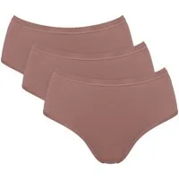 sloggi Midislip GO Daily Cotton (3er Pack) Glanz-Effekt Details, weich, Baumwollmix, bequem, elastisch