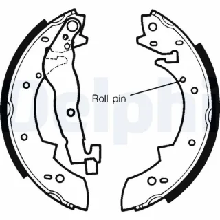 Delphi Bremsbacken hinten Alfa Romeo BMW Peugeot Renault Suzuki Talbot Volvo