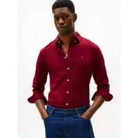 Tommy Hilfiger Langarmhemd FLEX FLANNEL SOLID SHIRT Regular Fit soft Flannel