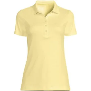 Supima-Poloshirt für Damen, Damen, size: regular, Gelb, Baumwolle, by Lands' End