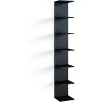 Vicco Bücherregal Paolo, Schwarz, 30 x 190 cm, 1-tlg.