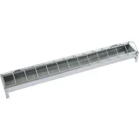 Kerbl Futterbehälter Kerbl Futtertrog für Hühner LxB 50x7 cm, Verzinkt