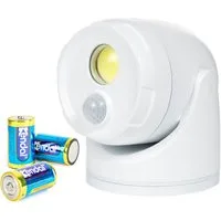 Northpoint LED Wandstrahler LED Batterie Spot Strahler Flutlicht Bewegungsmelder inkl. D-Batterien