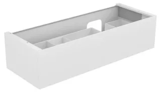 Keuco Waschtischunterschrank Edition 11 31266, 1 Front-Auszug cashmere/Glas cashmere, 31266180000 31266180000