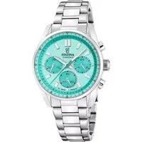 Festina Quarzuhr Festina F20753/3 Damenuhr Boyfriend Chronograph 38mm 10ATM Festina F20753/3 Damenuhr Boyfriend Chronograph 38mm 10ATM