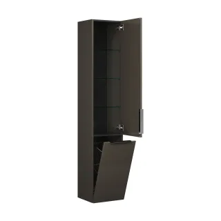 Burgbad Hochschrank Eqio 1760x350x320 Grau Hochglanz, HSFC035RF2010 HSFC035RF2010