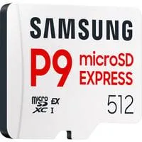 P9 Express 512 GB microSDXC, Speicherkarte weiß, PCIe Gen3.0x1, NVMe 1.3, SD 7.1, UHS-I