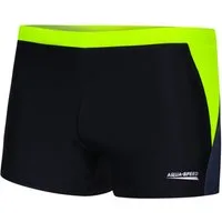 Aqua Speed Badehose für Herren Dario Schwimmshorts XXXL Übergröße Schwarz Gelb (Performancekonzept für regelmäßige Schwimmsessions) Leichtes Materialgefühl ohne Beschweren im Wasser