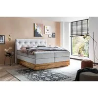 Belanoti Boxspringbett Marbo (Unterbox, Matratze, Topper), 180x200 cm, mit Bettkasten, Visco-Topper, H2/H3 wendbar, 7-Zonen-TFK