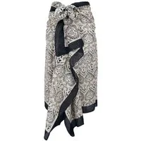 Guru-Shop Sarong Leichter Pareo Schal, Sarong, handbedrucktes..